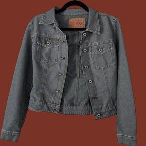 Guess Classic Stonewashed Denim Jacket sz S